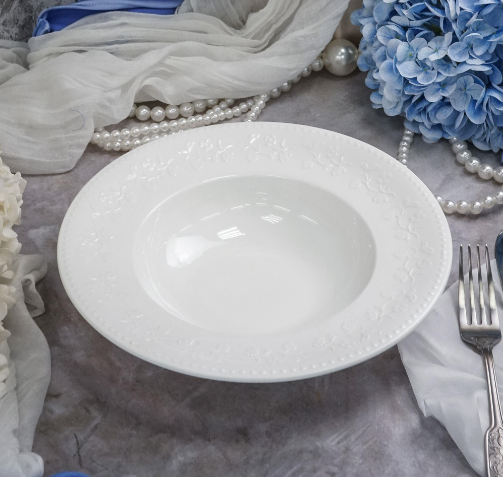 Тарелка глубокая / для пасты 450 мл, d 25 см h 5,7 см, фарфор, Primavera