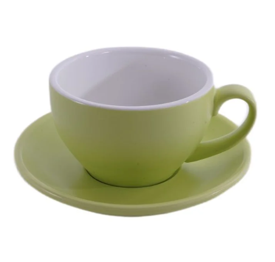 Кофейно-чайная пара Barista (Бариста) 250 мл,матовый цвет зеленого плода, P.L.