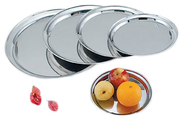 Поднос для подачи d= 40 см. нерж. MGsteel