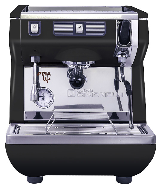 Кофемашина рожковая NUOVA SIMONELLI APPIA LIFE 1GR S 220V высокая группа полуавтомат черная