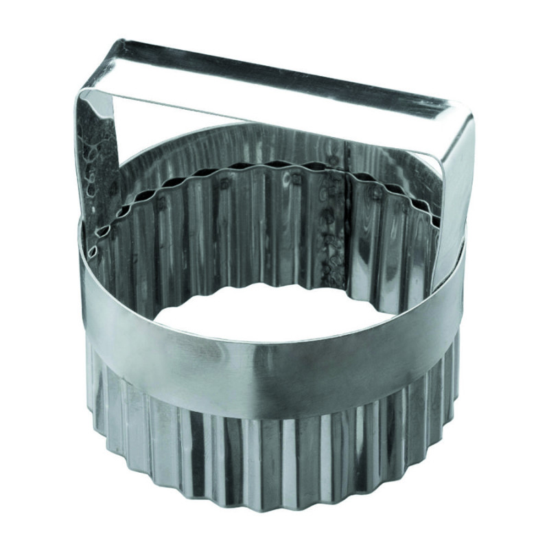 Высечка «Кольцо» гофрированая с ручкой, 12*5,5 см