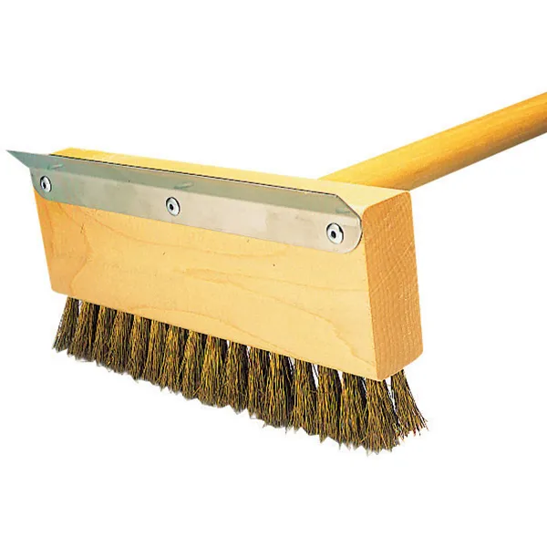 Щетка-скребок д/печи дерево,латунь; L=103см
