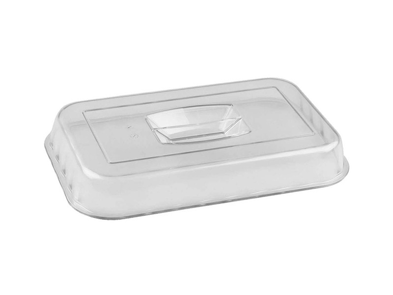 Крышка для салатника с волн. краем 260х175х30, прозрачная [4660011181684, 422108101]