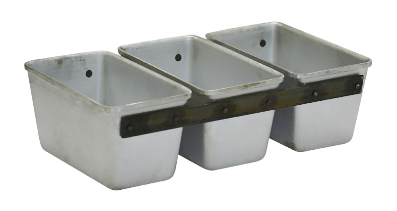 Форма хлебная алюм.литая №11А 170х95х90мм, 3-секционная