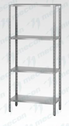 Стеллаж полочный СПЛн - 1300*400*1800 "Norma Inox" (полка сплошная 4 шт.)