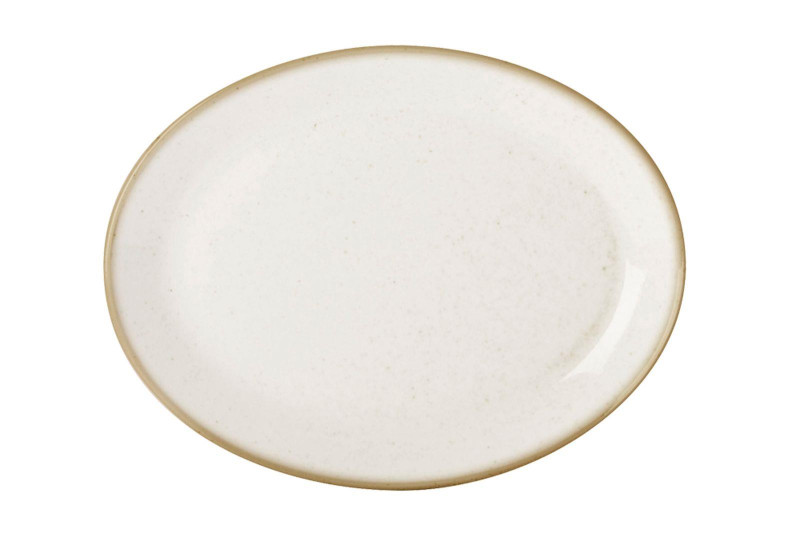 Блюдо овальное 36х27 см фарфор цвет бежевый Seasons