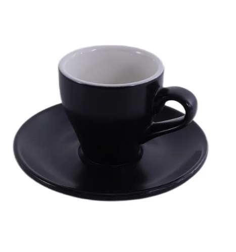 Кофейная пара Barista (Бариста) 80 мл,черный-матовый цвет, P.L.