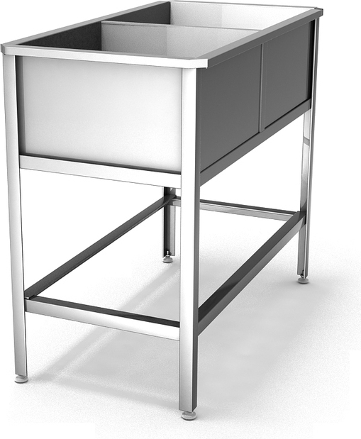 Ванна моечная двухсекционная HESSEN ВМ 2/7-нерж