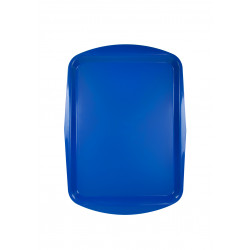 Поднос столовый 490х360 мм синий полипропилен особо прочный