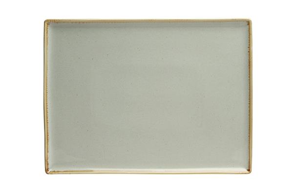 Блюдо прямоугольное 35X26 см серый Seasons