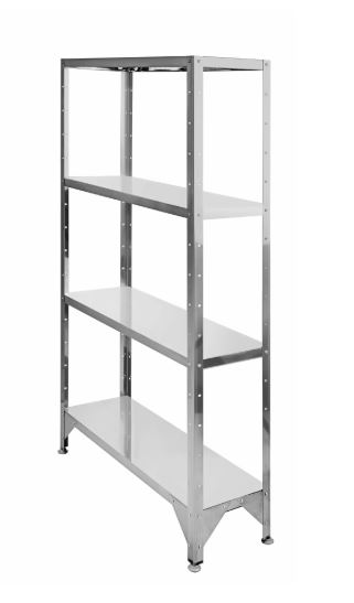 Стеллаж со сплошными полками HESSEN 1500х600х1800/4 оц