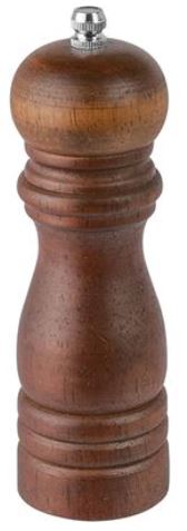 Мельница для соли/перца керамический механизм дерево,керамика D=7,H=45см коричнев.,серебрян.