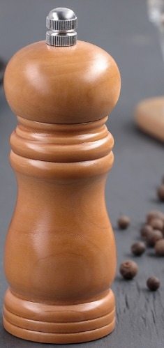Мельница для специй, 13,5×4,5 см, металлический механизм, цвет светлое дерево