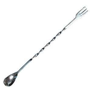 Ложка барменская с вилочкой 30 см. нерж. MGSteel
