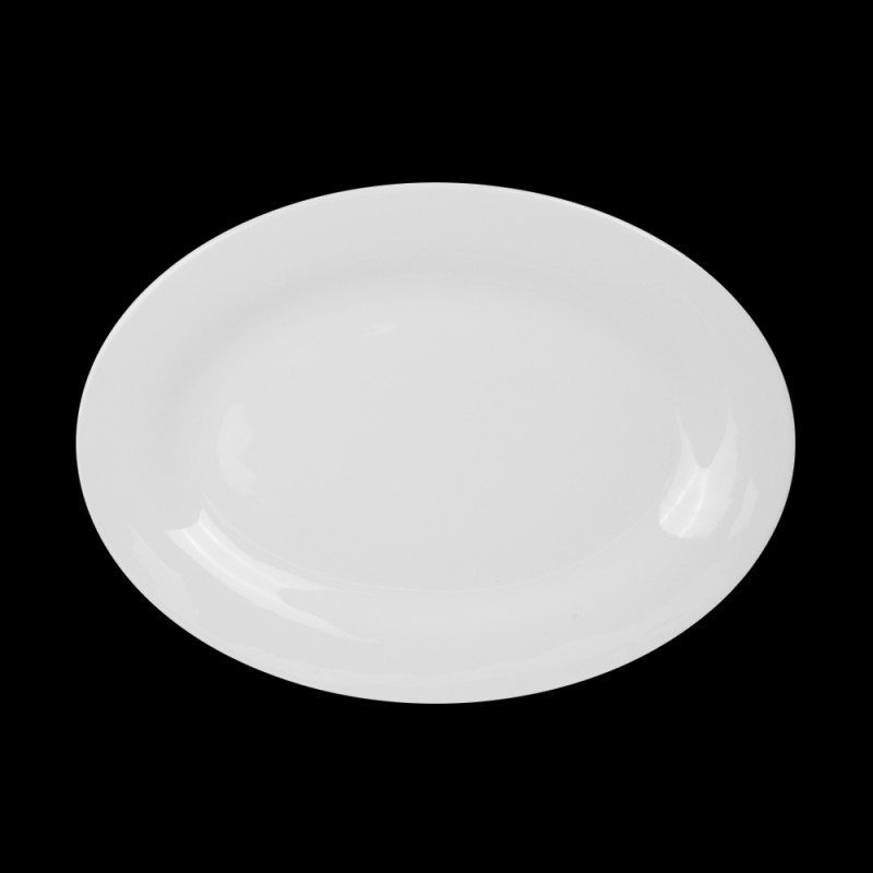 БЛЮДО овал.14'' (350мм)[ivory LQ-Q035]