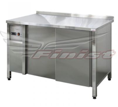 Стол тепловой, двери-купе, нерж. 1100х600х850мм