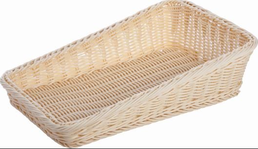 Корзинка 30х45х5/11,5см прямоугольная пласт.бежевая [Beige 5041]
