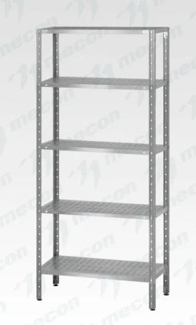 Стеллаж полочный СПЛн - 1300*600*1800 "Norma Inox" (полка перфорация 5 шт.)
