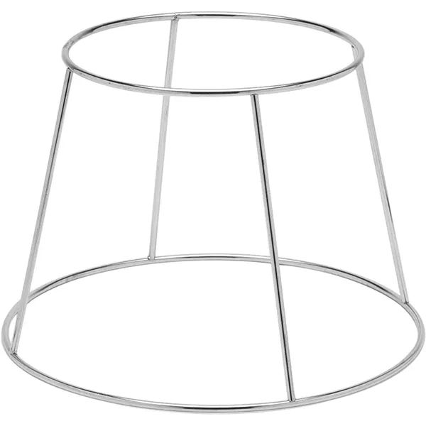 Подставка д/подноса с морепродук.; сталь нерж.; D=20/25, H=19см; металлич.