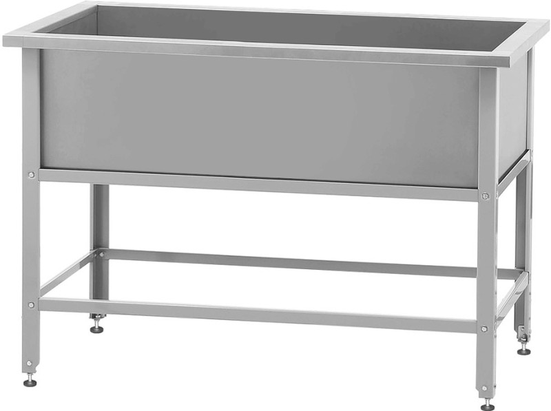 Ванна моечная ВМСн - 1010 "Norma Inox", 1 м/о 910*430*350 (ножка угловая), борт