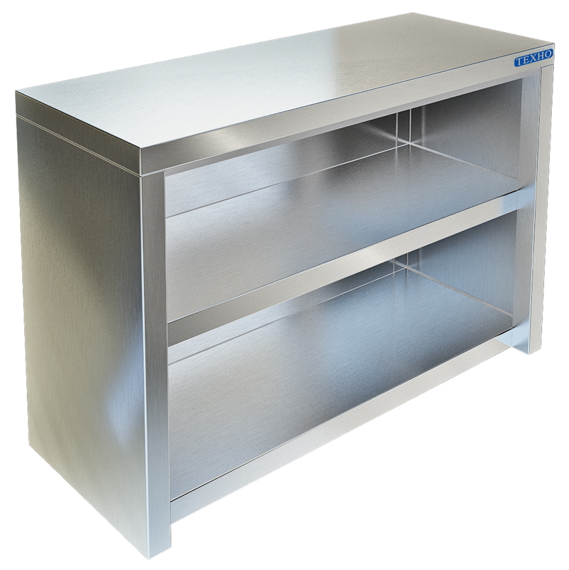 Полка нержавеющая настенная открытая ТЕХНО-ТТ ПН-121/900 двухъярусная