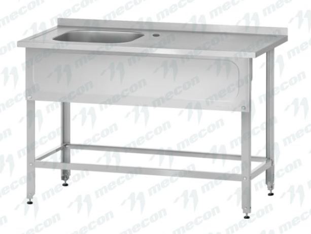 Ванна с рабочей поверхностью РПЦн - 1500*600*860 "Norma Ral", левое м/о 500*400*250, борт, отв. д/см