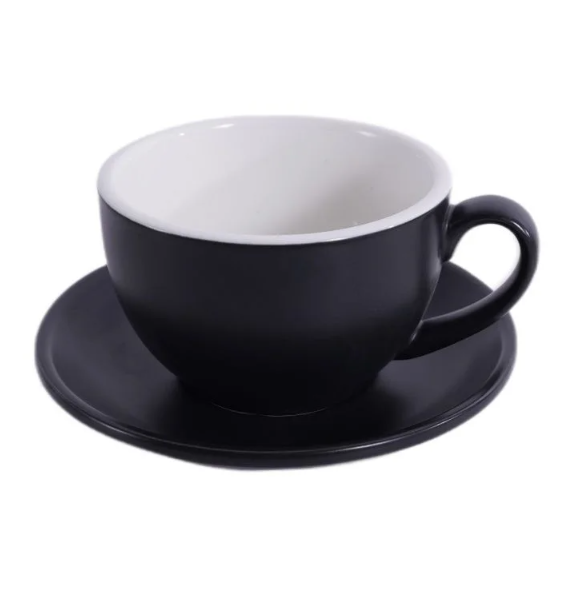 Кофейно-чайная пара Barista (Бариста) 350 мл,черный-матовый цвет, P.L.