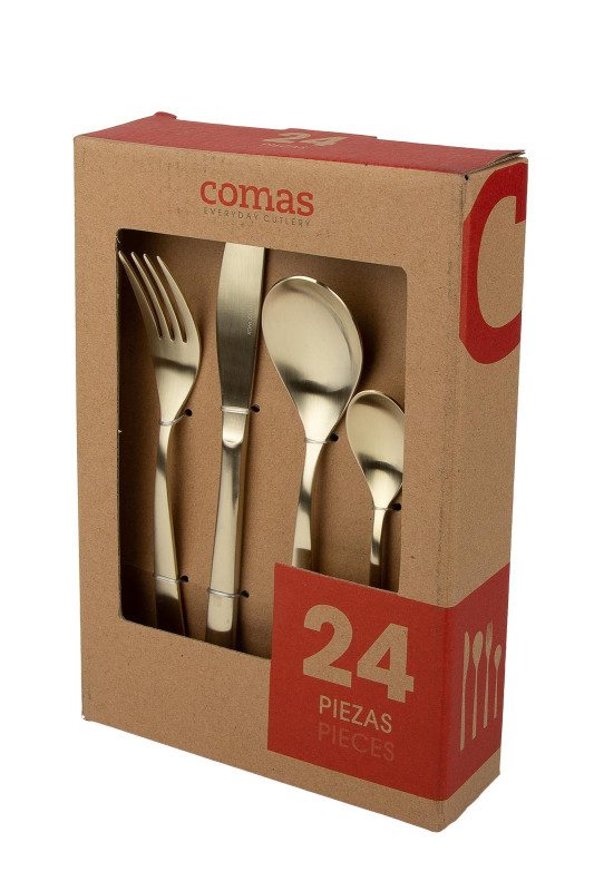 Набор из 24 приборов шампань COMAS BCN COLORS Champagne