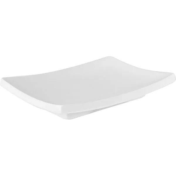 Тарелка д/суши «Кунстверк» фарфор; H=1.6,L=14.5,B=10см; белый