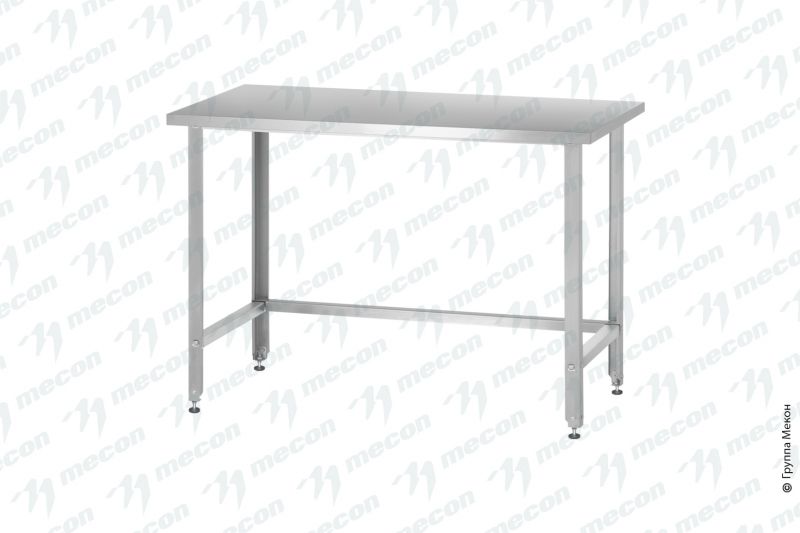 Стол производственный СПРн - 1200*600*860 "Norma Inox", (полка-обвязка разбор.; ножка угловая)