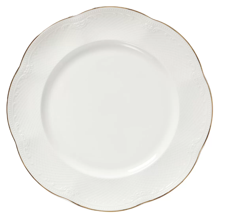 Тарелка 27 см, фарфор, "Aristocrat-Gold". Noble