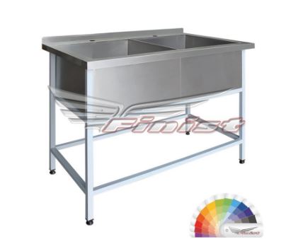 Ванна ВМЭ-2, отверстие на каждую мойку 1400*700*850