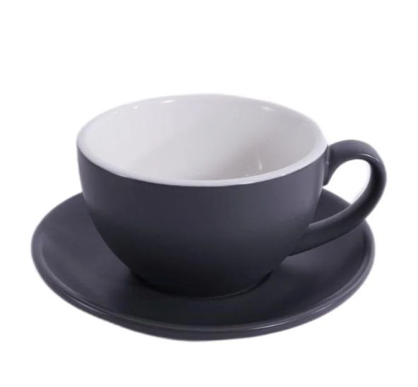 Кофейно-чайная пара Barista (Бариста) 300 мл,серый-матовый цвет, P.L.