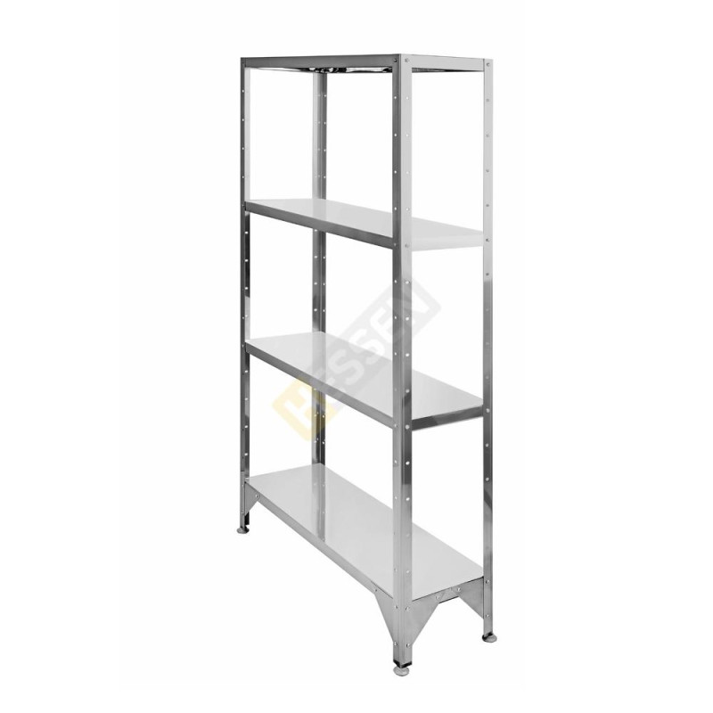 Стеллаж со сплошными полками HESSEN С-1200х500х1800/4 каркас оц