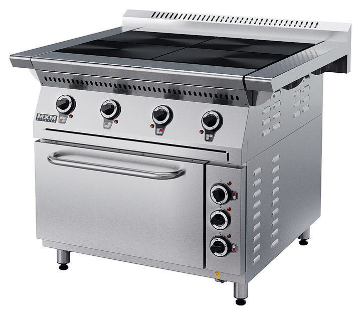 Плита электрическая Марихолодмаш ПЭ49Ж, 4 конфорки, КЭТ-0,12, с духовкой