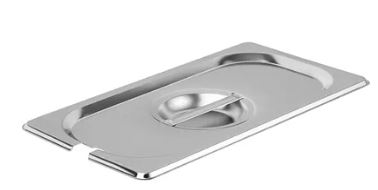 Крышка для гастроемкости GN 1/3 с вырезом для ложки сталь нерж. ,H=3,L=33,B=18см металлич