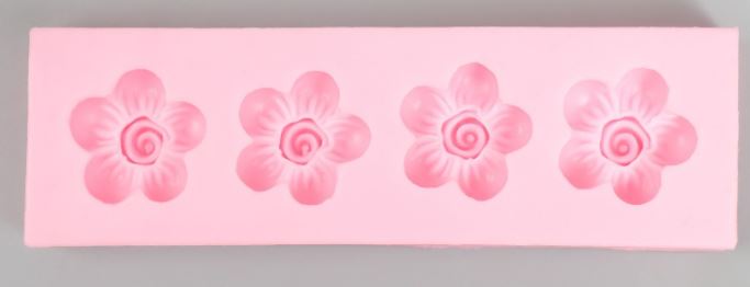 Молд силиконовый «Незабудки» 1×10×3 см