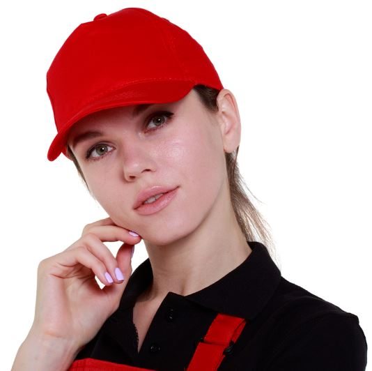 Бейсболка красная