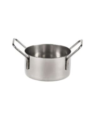 Кастрюля cервировочная для подачи, без крышки, 9*5 см, нержавейка