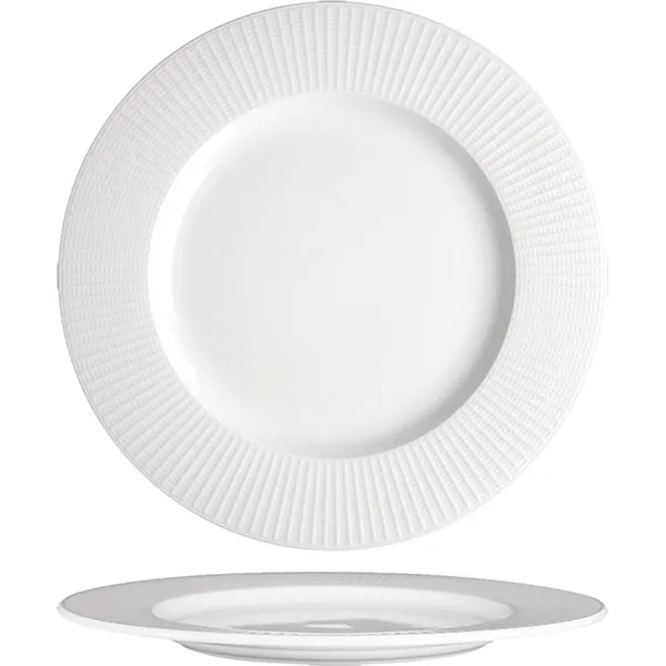 Тарелка мелкая «Уиллоу»; фарфор; D=28,5см; белый