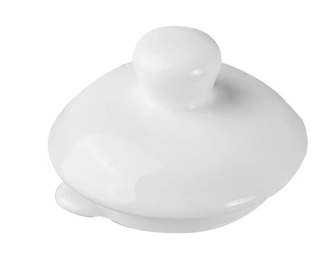 Крышка д/чайника «Кунстверк»; фарфор; 0,5л; D=6см; белый