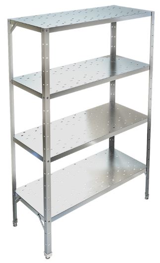 Стеллаж с перфорированными полками ТЕХНО-ТТ СТР-524/900 нерж