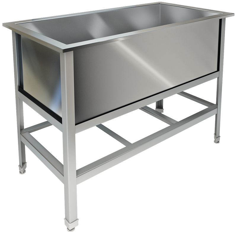 Ванна котломоечная односекционная ТЕХНО-ТТ ВМ-11/1240 краш