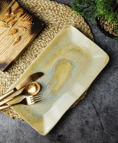 Блюдо прямоугольное 28,5x16 см h 1,6 см, Stoneware Pearl