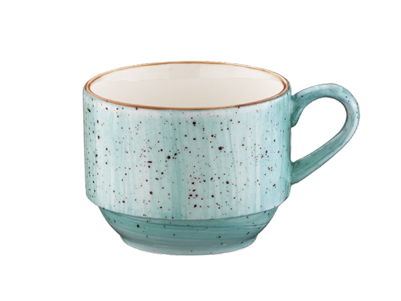 Чашка 80 мл. кофейная d=59 мм. h=48 мм. штабелир. Аква (блюдце 62124), форма Банкет Bonna /1/6/1776