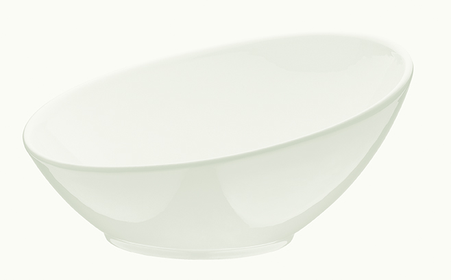 Соусник 60 мл. d=80 мм. h=30/46 мм. скошенный край Белый, форма Ванто Bonna /1/24/3456/