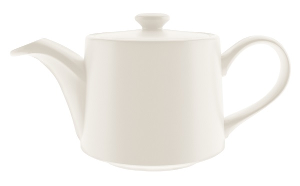 Чайник 400 мл. заварочный Белый, форма Банкет Bonna /1/6/186/