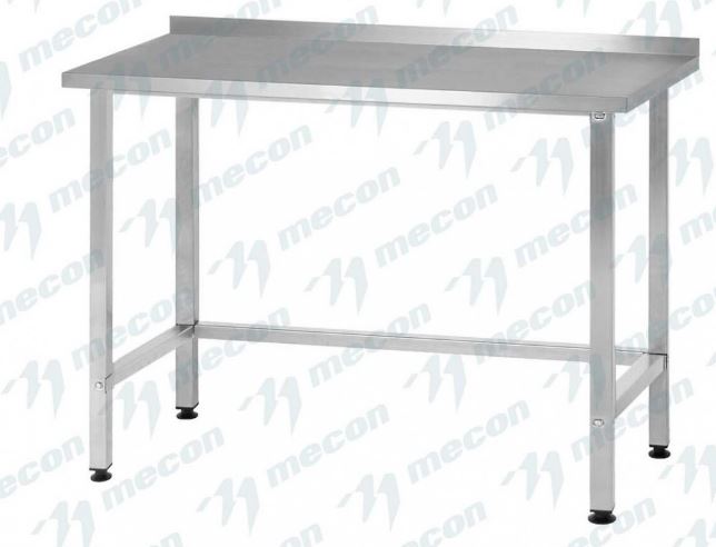 Стол производственный СПРн - 600*500*860 "Norma Inox" (полка обвязка; ножка тр. 40*40, борт)