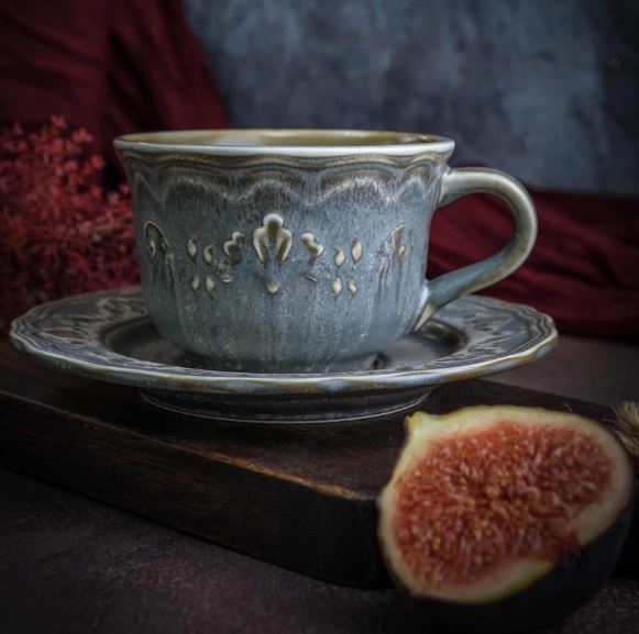 Чашка 210 мл, 12x9,2 см h 6,3, фарфор, Vintage