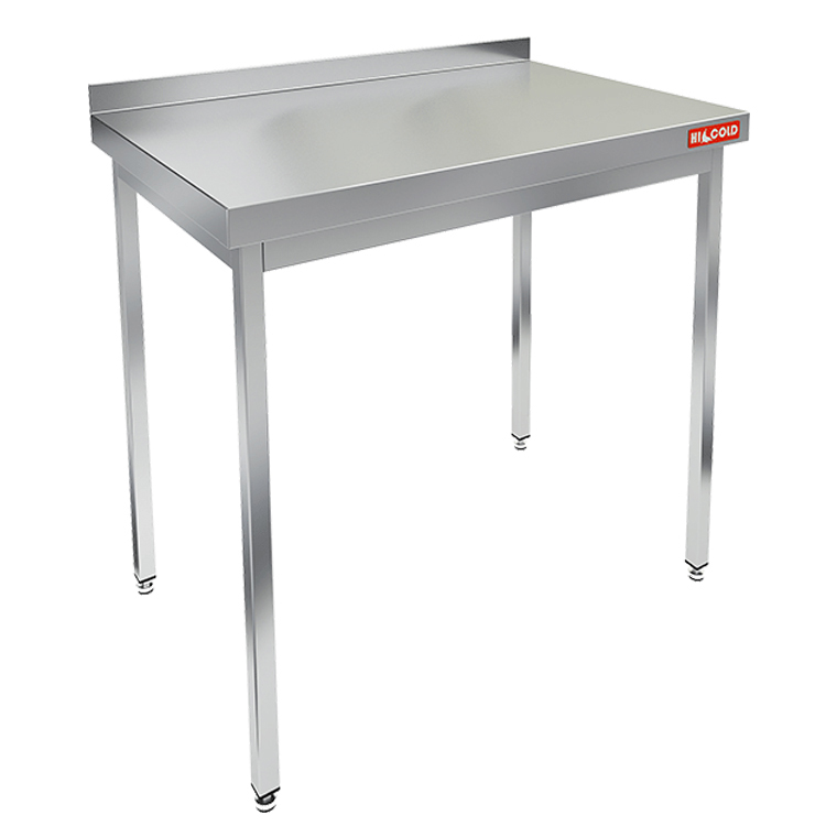 Стол производственный пристенный с бортом без полки HICOLD НСО-6/6Б